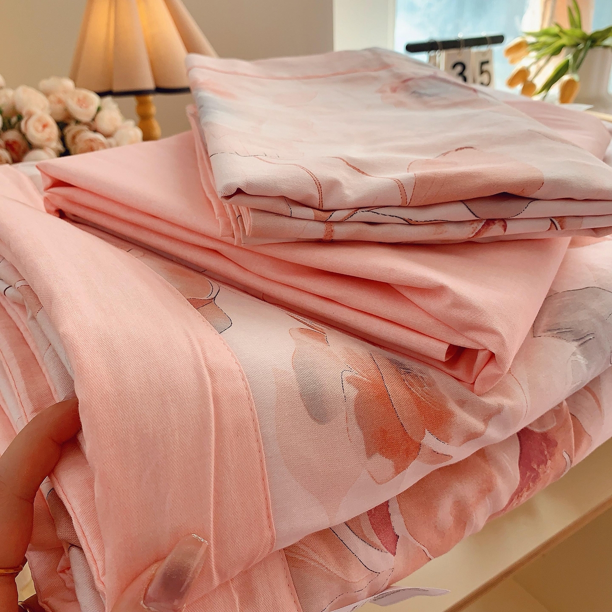 91家纺网 家纺一手货源 找家纺 （总）莱豫家纺 2025春夏新款纯棉全棉夏被夏凉被四件套