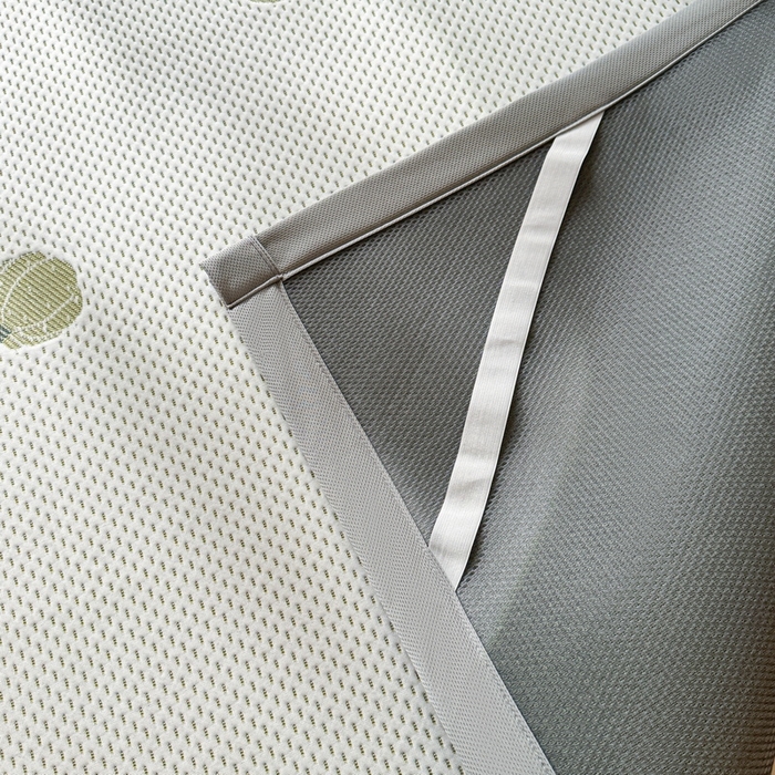 91家纺网 家纺一手货源 找家纺 LIFE.丽芙 2025春夏季新品A类针织提花冰凉豆豆凉感软席子平铺绑带款冰丝凉席三件套（450克）-风格一 南瓜-绿