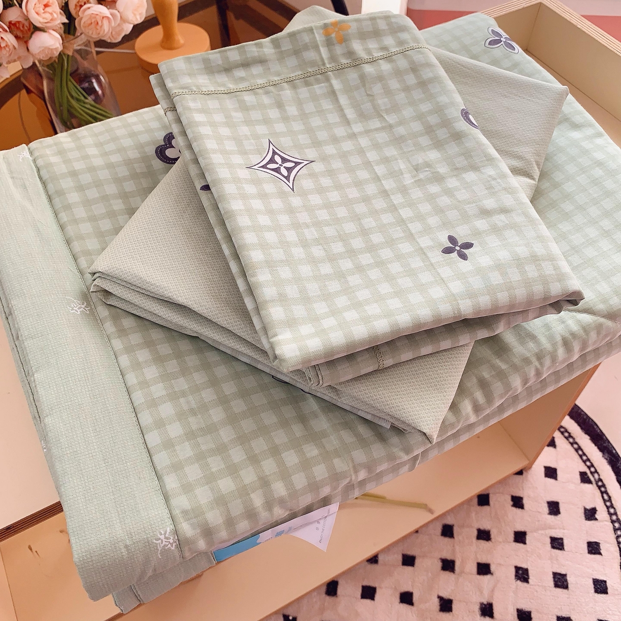 91家纺网 家纺一手货源 找家纺 （总）莱豫家纺 2025春夏新款纯棉全棉夏被夏凉被四件套