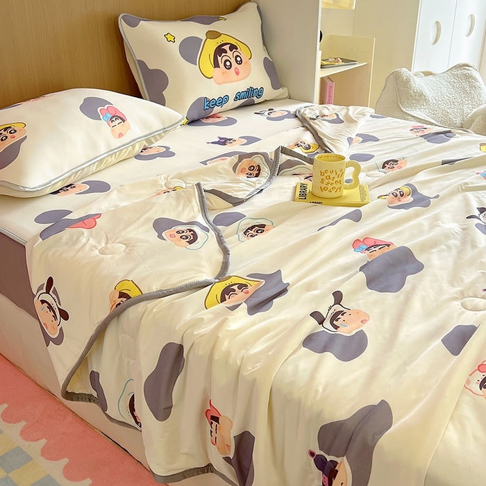 91家纺网 家纺一手货源 找家纺 （总）葡萄家 2025年A类数码印花冰淇淋凉感冰丝凉席夏被夏凉被空调被