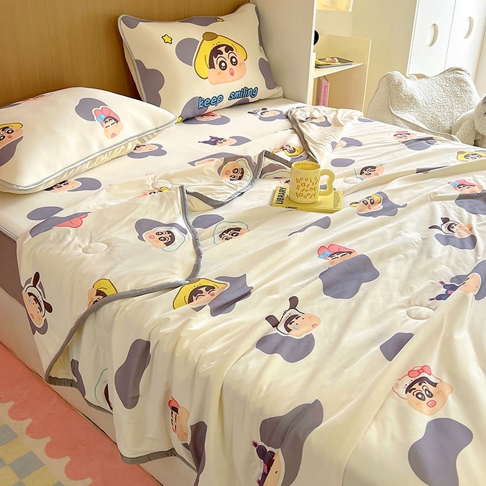 91家纺网 家纺一手货源 找家纺 （总）葡萄家 2025年A类数码印花冰淇淋凉感冰丝凉席夏被夏凉被空调被