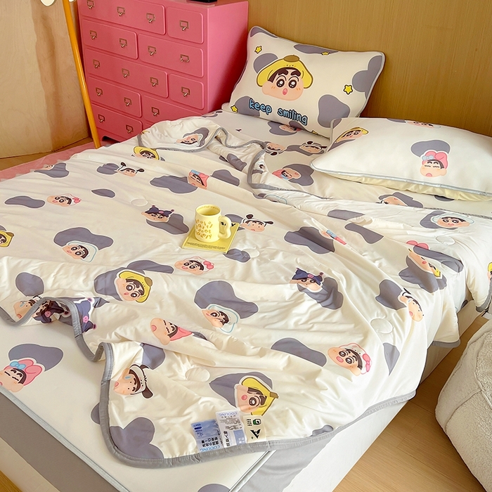 91家纺网 家纺一手货源 找家纺 （总）葡萄家 2025年A类数码印花冰淇淋凉感冰丝凉席夏被夏凉被空调被