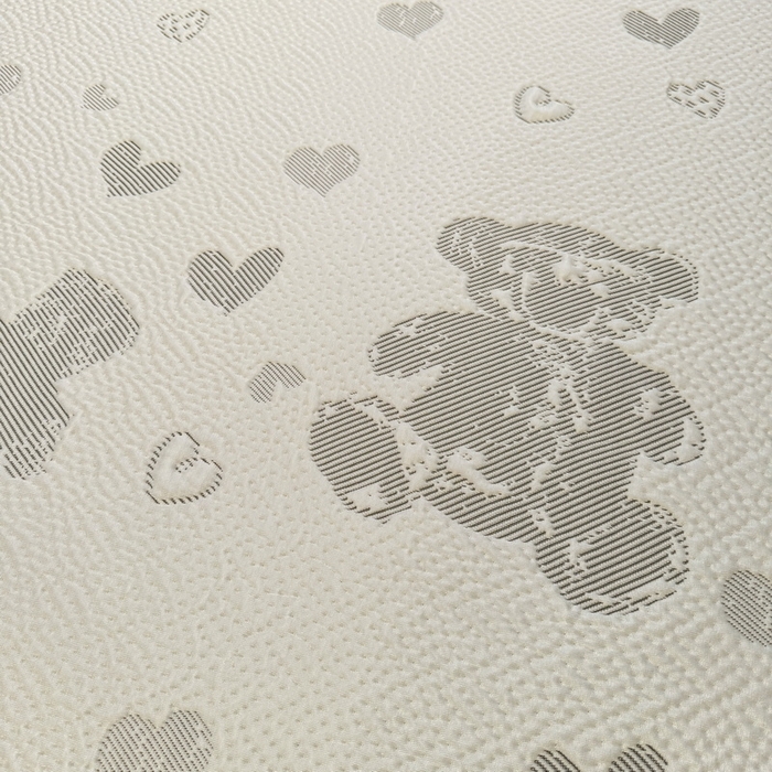 91家纺网 家纺一手货源 找家纺 LIFE.丽芙 2025春夏季新品A类针织提花冰凉豆豆凉感软席子平铺绑带款冰丝凉席三件套（450克）-风格二 熊世界-灰