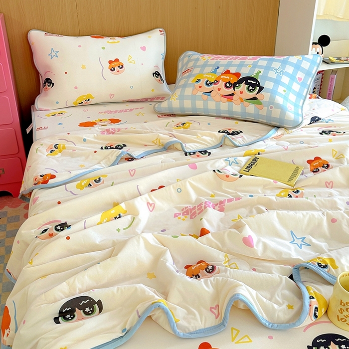 91家纺网 家纺一手货源 找家纺 （总）葡萄家 2025年A类数码印花冰淇淋凉感冰丝凉席夏被夏凉被空调被