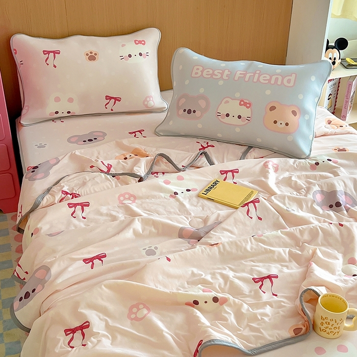 91家纺网 家纺一手货源 找家纺 （总）葡萄家 2025年A类数码印花冰淇淋凉感冰丝凉席夏被夏凉被空调被