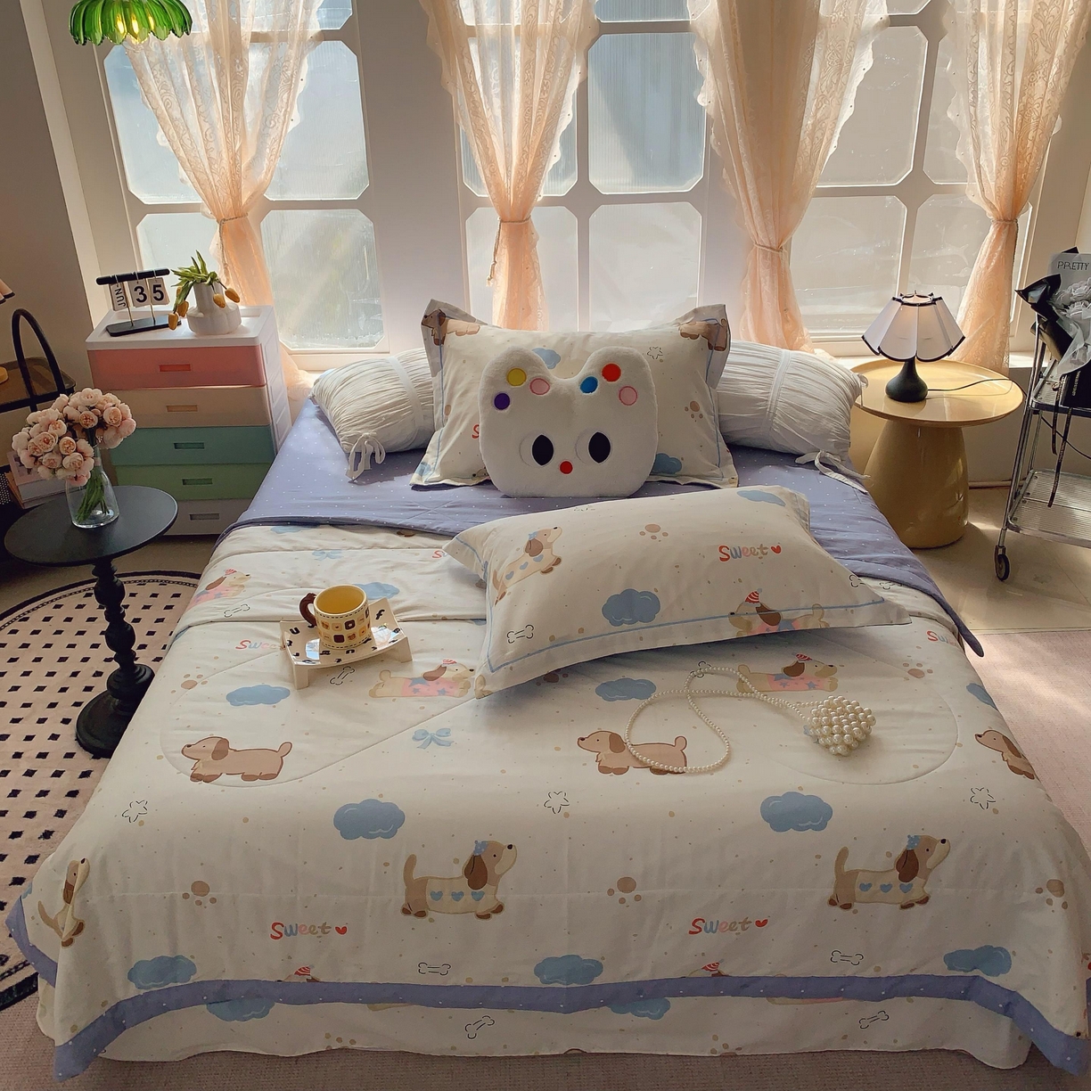 91家纺网 家纺一手货源 找家纺 （总）莱豫家纺 2025春夏新款纯棉全棉夏被夏凉被四件套