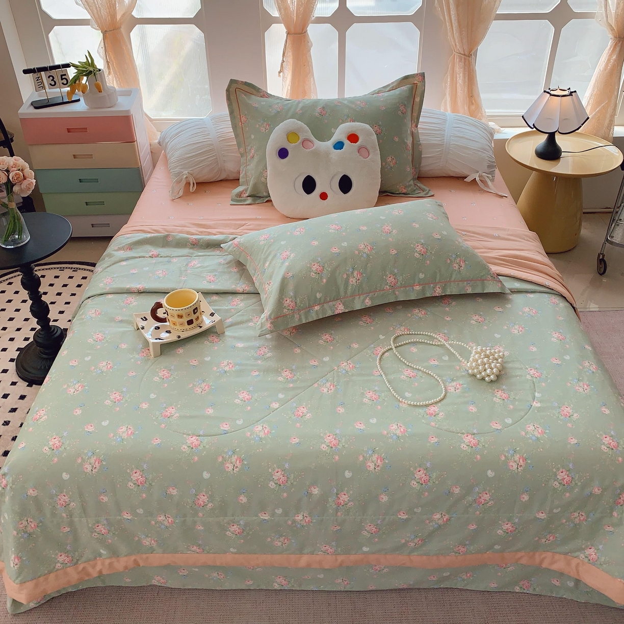 91家纺网 家纺一手货源 找家纺 （总）莱豫家纺 2025春夏新款纯棉全棉夏被夏凉被四件套