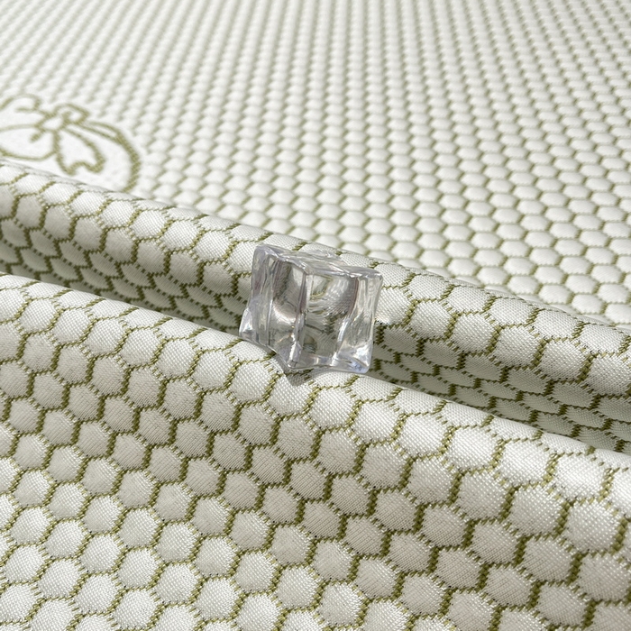 91家纺网 家纺一手货源 找家纺 LIFE.丽芙 2025春夏季新品A类针织提花冰凉豆豆凉感软席子平铺绑带款冰丝凉席三件套（450克）-风格二 卡皮巴拉-绿