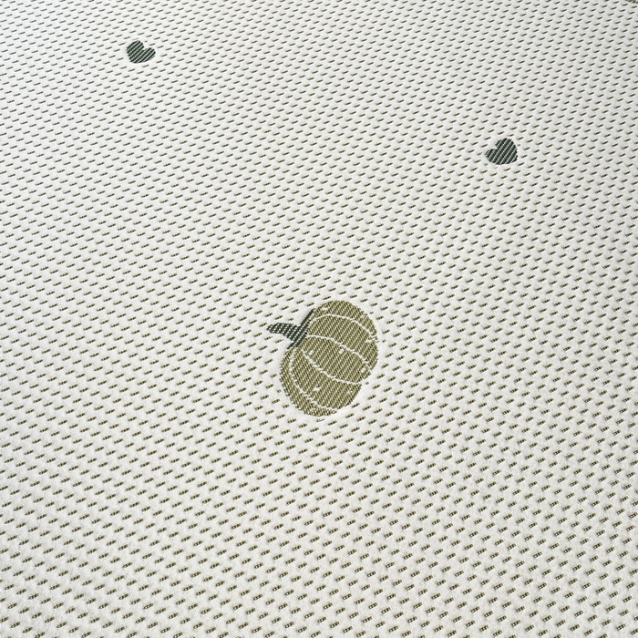 91家纺网 家纺一手货源 找家纺 LIFE.丽芙 2025春夏季新品A类针织提花冰凉豆豆凉感软席子平铺绑带款冰丝凉席三件套（450克）-风格二 南瓜-绿