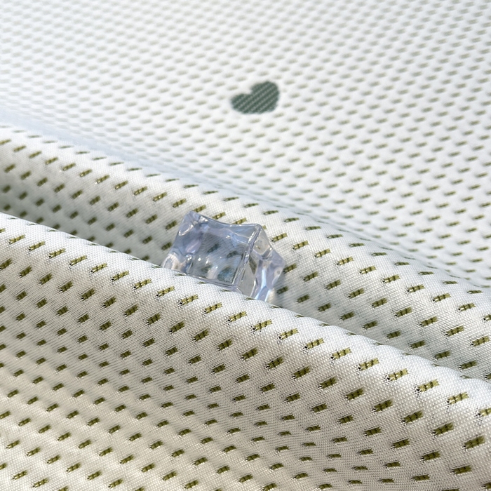 91家纺网 家纺一手货源 找家纺 LIFE.丽芙 2025春夏季新品A类针织提花冰凉豆豆凉感软席子平铺绑带款冰丝凉席三件套（450克）-风格二 南瓜-绿