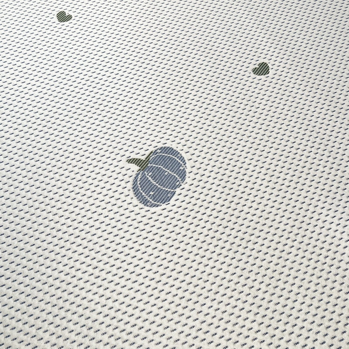 91家纺网 家纺一手货源 找家纺 LIFE.丽芙 2025春夏季新品A类针织提花冰凉豆豆凉感软席子平铺绑带款冰丝凉席三件套（450克）-风格二 南瓜-海蓝