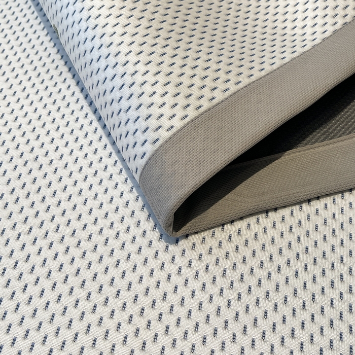 91家纺网 家纺一手货源 找家纺 LIFE.丽芙 2025春夏季新品A类针织提花冰凉豆豆凉感软席子平铺绑带款冰丝凉席三件套（450克）-风格二 南瓜-海蓝