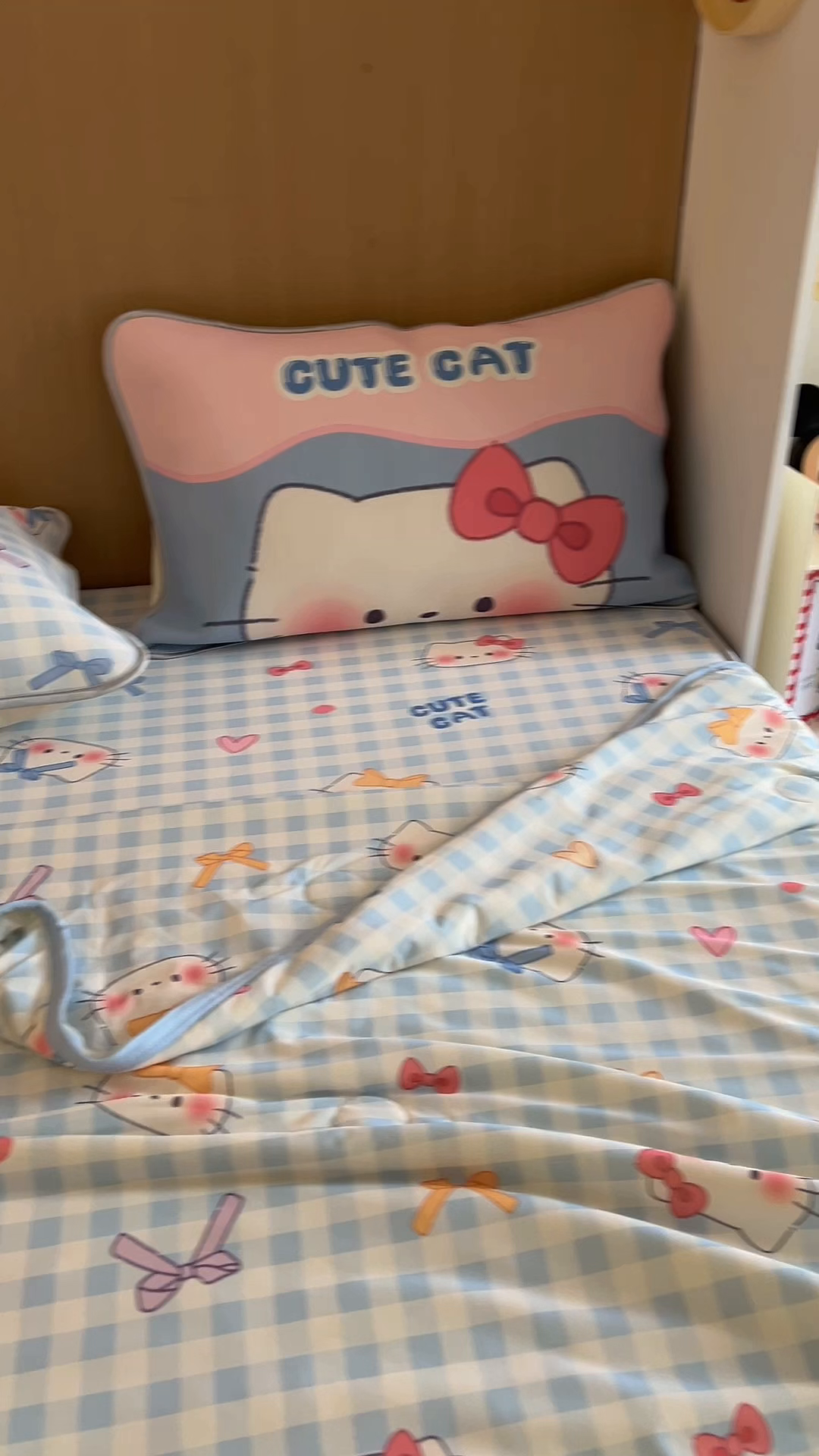 91家纺网 家纺一手货源 找家纺 葡萄家 2025年A类数码印花冰淇淋凉感冰丝凉席夏被夏凉被空调被 兰格猫猫