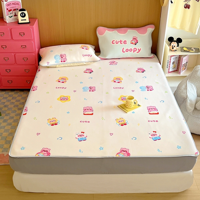 91家纺网 家纺一手货源 找家纺 葡萄家 2025年A类数码印花冰淇淋凉感冰丝凉席夏被夏凉被空调被 露比