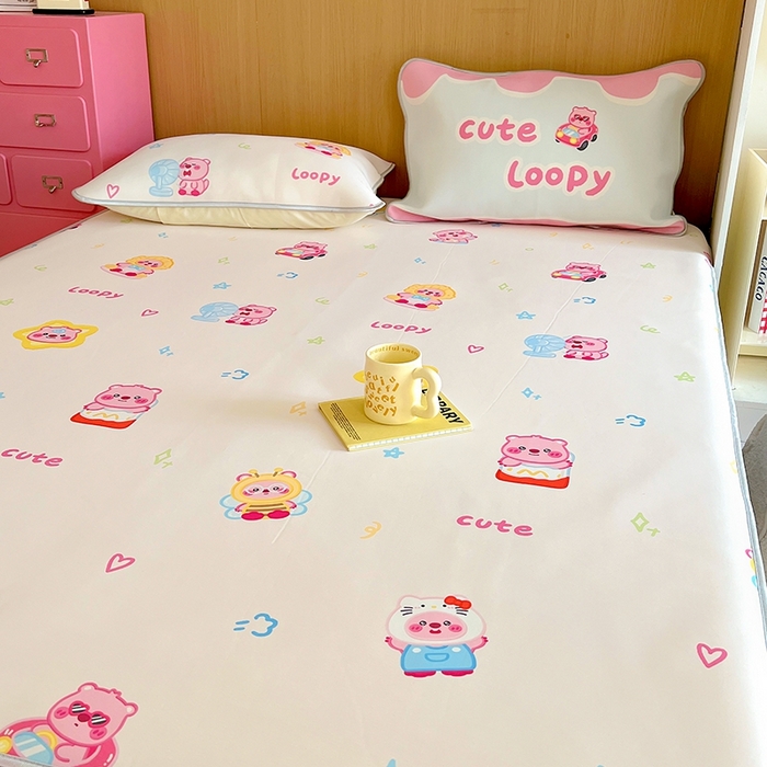 91家纺网 家纺一手货源 找家纺 葡萄家 2025年A类数码印花冰淇淋凉感冰丝凉席夏被夏凉被空调被 露比