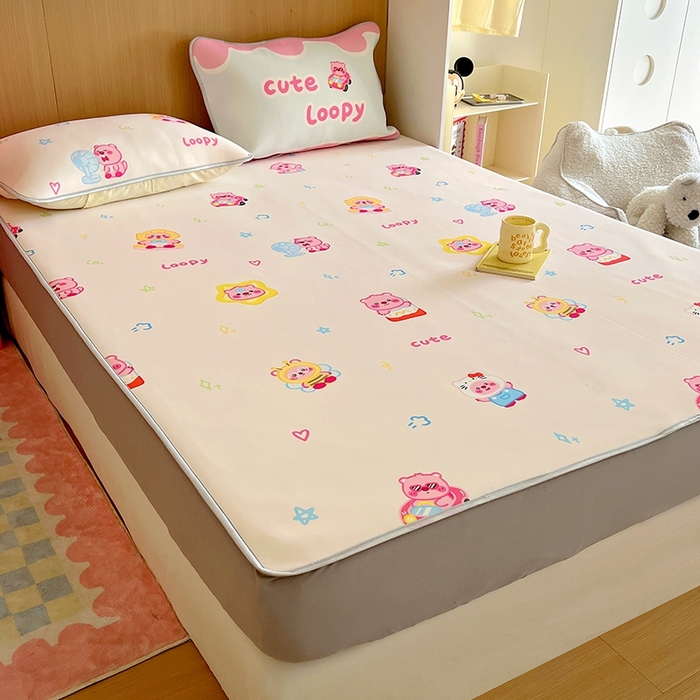 91家纺网 家纺一手货源 找家纺 葡萄家 2025年A类数码印花冰淇淋凉感冰丝凉席夏被夏凉被空调被 露比