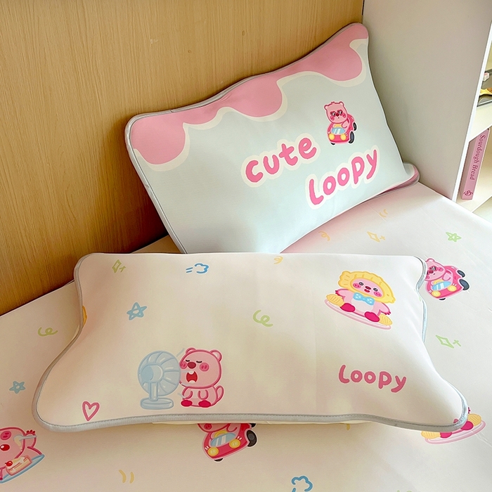 91家纺网 家纺一手货源 找家纺 葡萄家 2025年A类数码印花冰淇淋凉感冰丝凉席夏被夏凉被空调被 露比