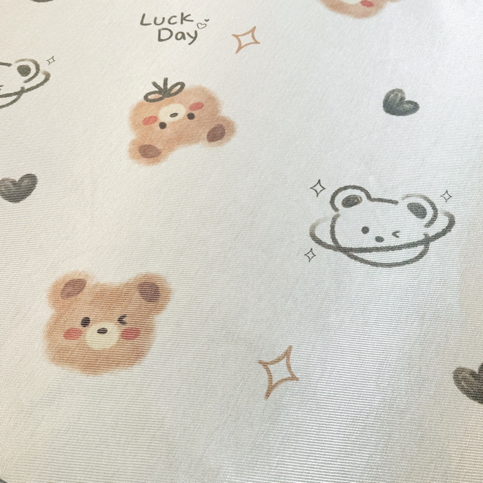 91家纺网 家纺一手货源 找家纺 LIFE.丽芙 2025春夏季新品数码印花冰藤凉席平铺冰丝凉席印花小清新绑带款三件套（风格一） 黄油小熊