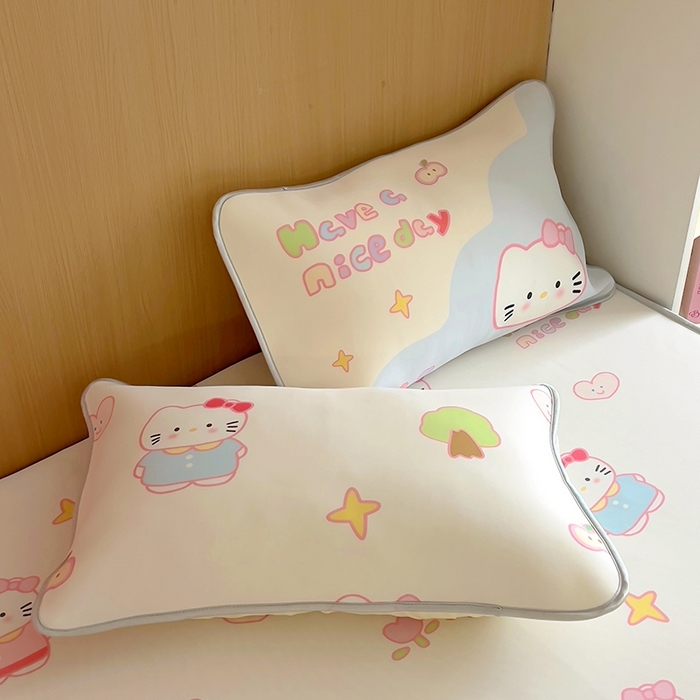 91家纺网 家纺一手货源 找家纺 葡萄家 2025年A类数码印花冰淇淋凉感冰丝凉席夏被夏凉被空调被 星心猫