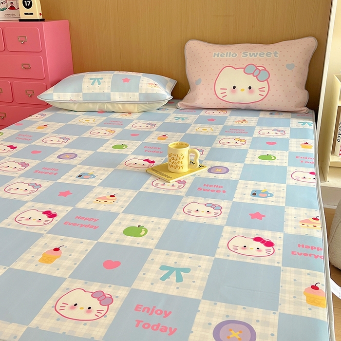 91家纺网 家纺一手货源 找家纺 葡萄家 2025年A类数码印花冰淇淋凉感冰丝凉席夏被夏凉被空调被 休闲时光