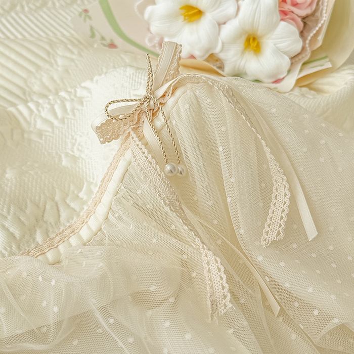 91家纺网 家纺一手货源 找家纺 （总）蓝邻家纺 2025春夏新款PE提花海岛皱花边织带款凉席系列-场景二