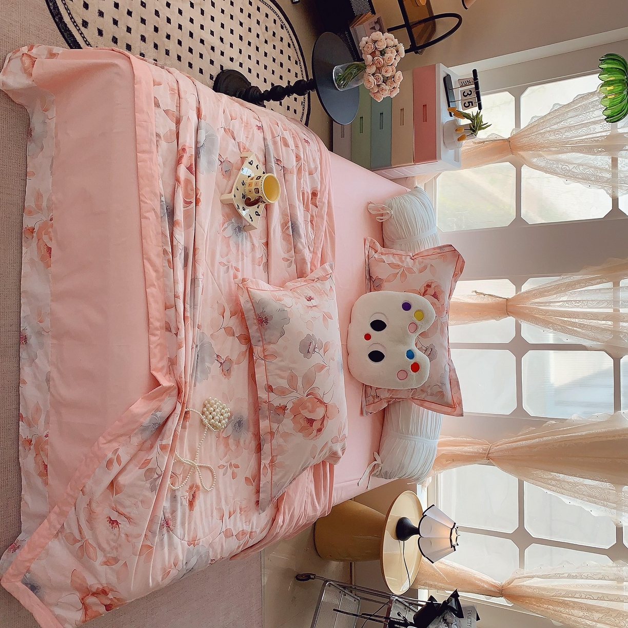 91家纺网 家纺一手货源 找家纺 莱豫家纺 2025春夏新款纯棉全棉夏被夏凉被四件套 墨染