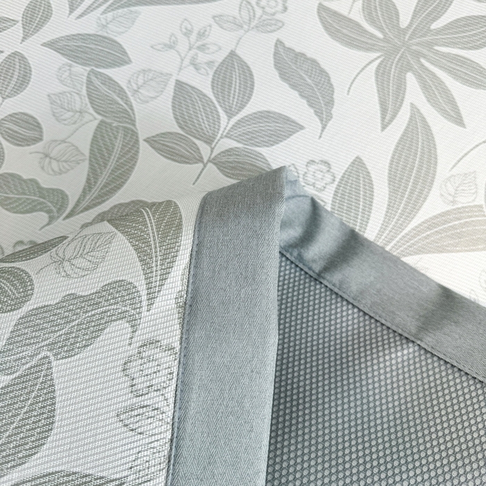 91家纺网 家纺一手货源 找家纺 LIFE.丽芙 2025春夏季新品数码印花冰藤凉席平铺冰丝凉席印花小清新绑带款三件套（风格二） 绿茵