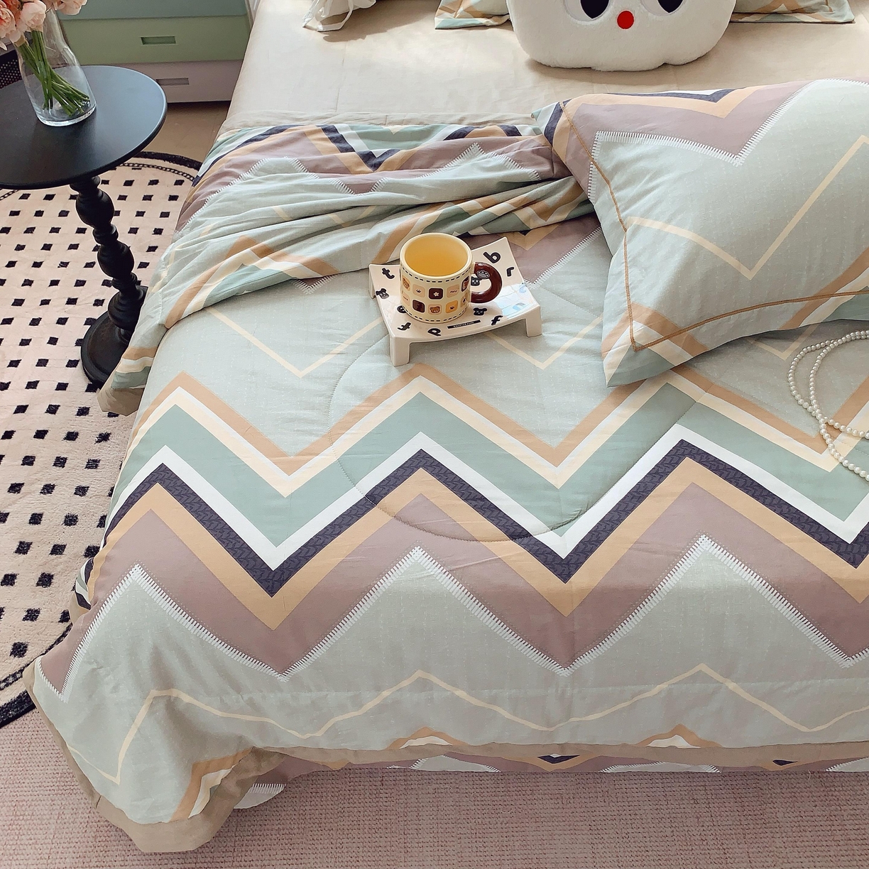 91家纺网 家纺一手货源 找家纺 莱豫家纺 2025春夏新款纯棉全棉夏被夏凉被四件套 威利斯