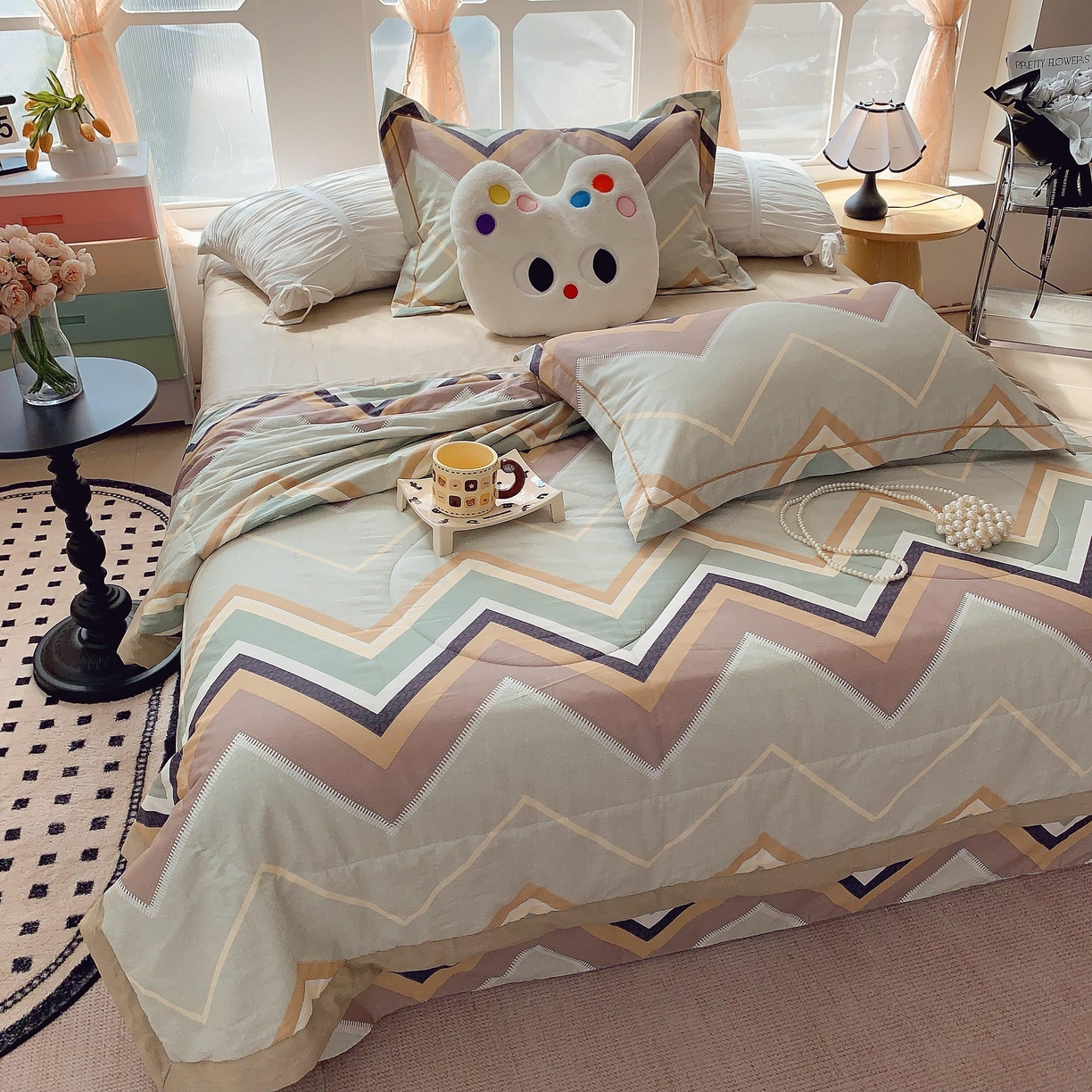 91家纺网 家纺一手货源 找家纺 莱豫家纺 2025春夏新款纯棉全棉夏被夏凉被四件套 威利斯