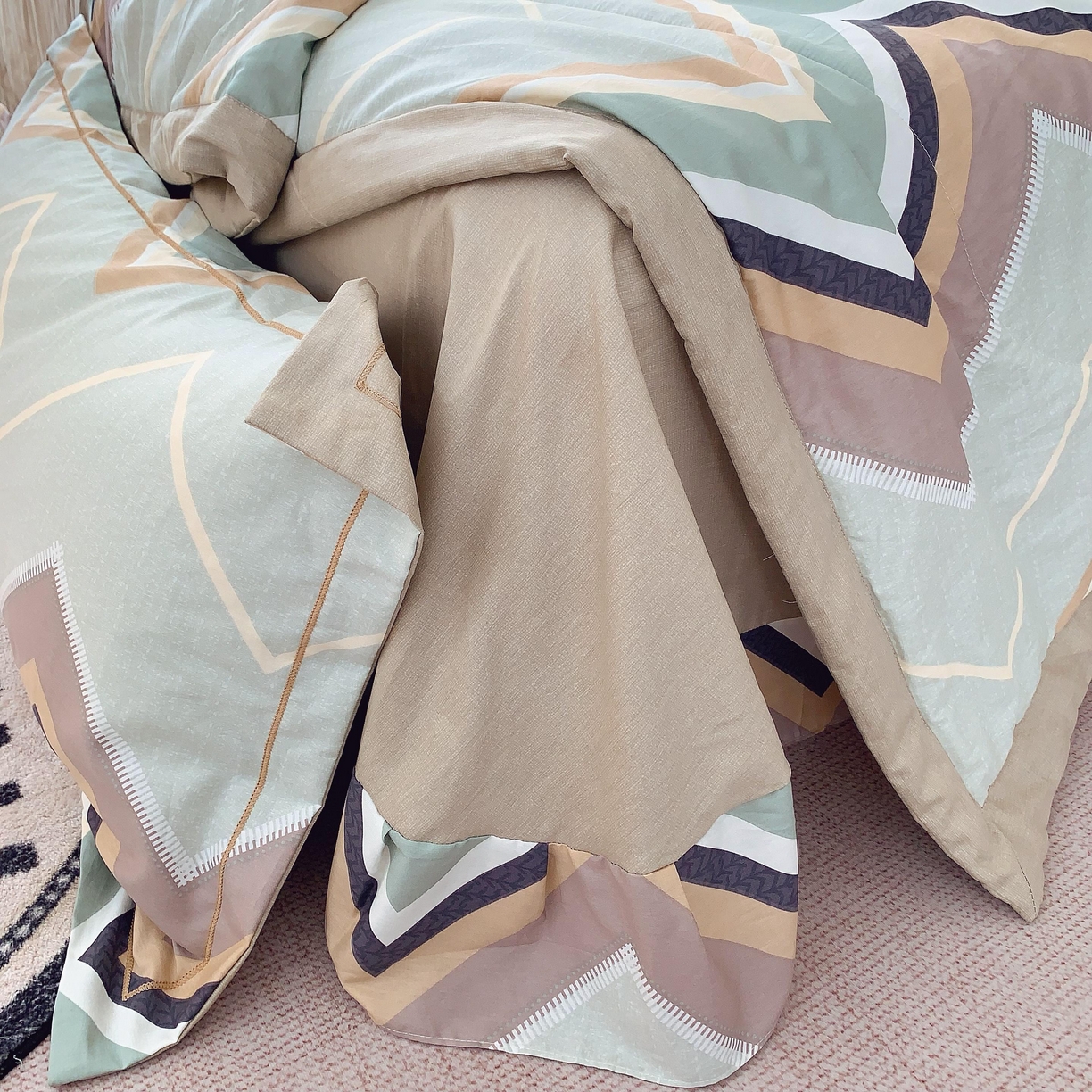 91家纺网 家纺一手货源 找家纺 莱豫家纺 2025春夏新款纯棉全棉夏被夏凉被四件套 威利斯