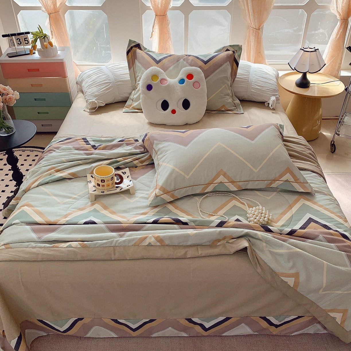 91家纺网 家纺一手货源 找家纺 莱豫家纺 2025春夏新款纯棉全棉夏被夏凉被四件套 威利斯