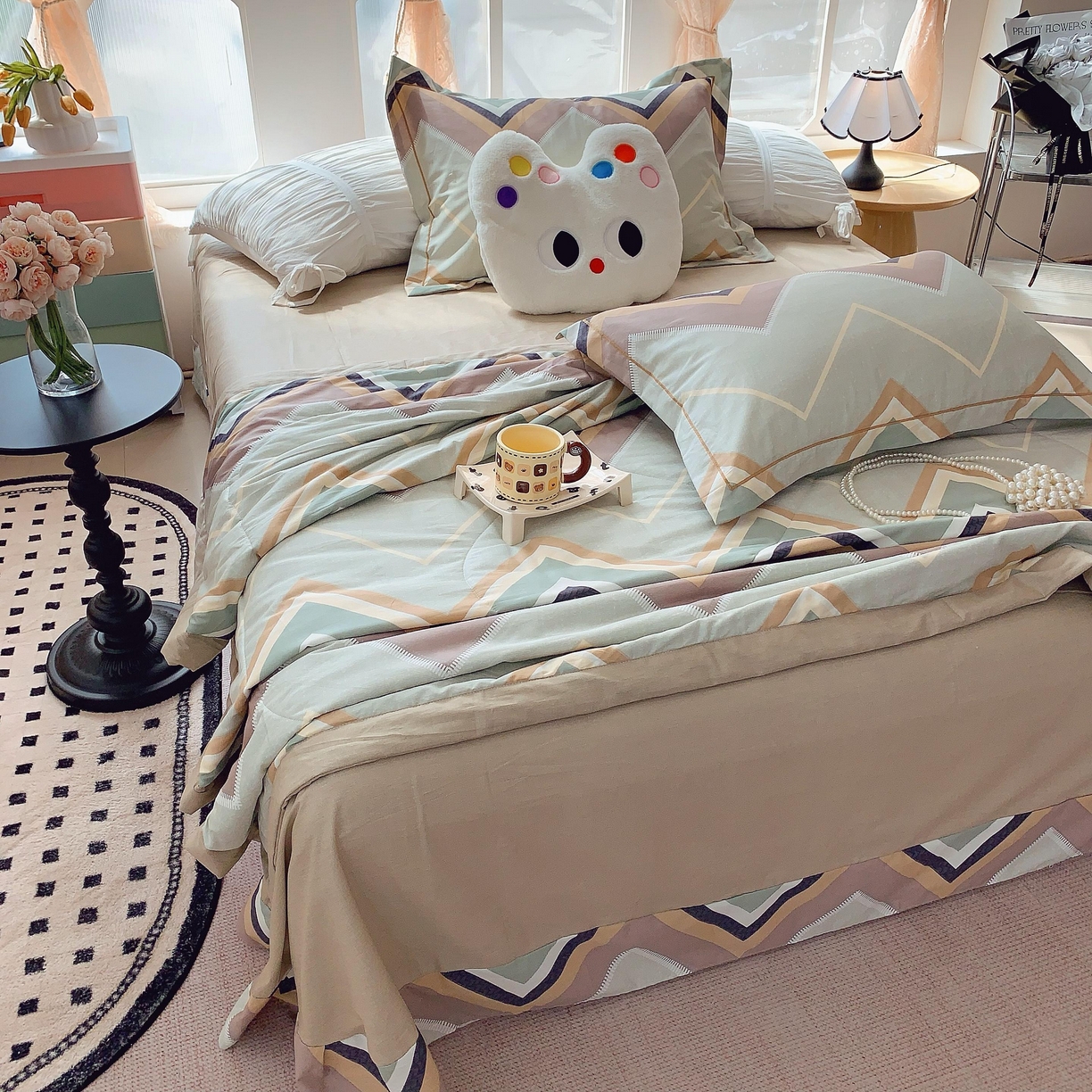 91家纺网 家纺一手货源 找家纺 莱豫家纺 2025春夏新款纯棉全棉夏被夏凉被四件套 威利斯