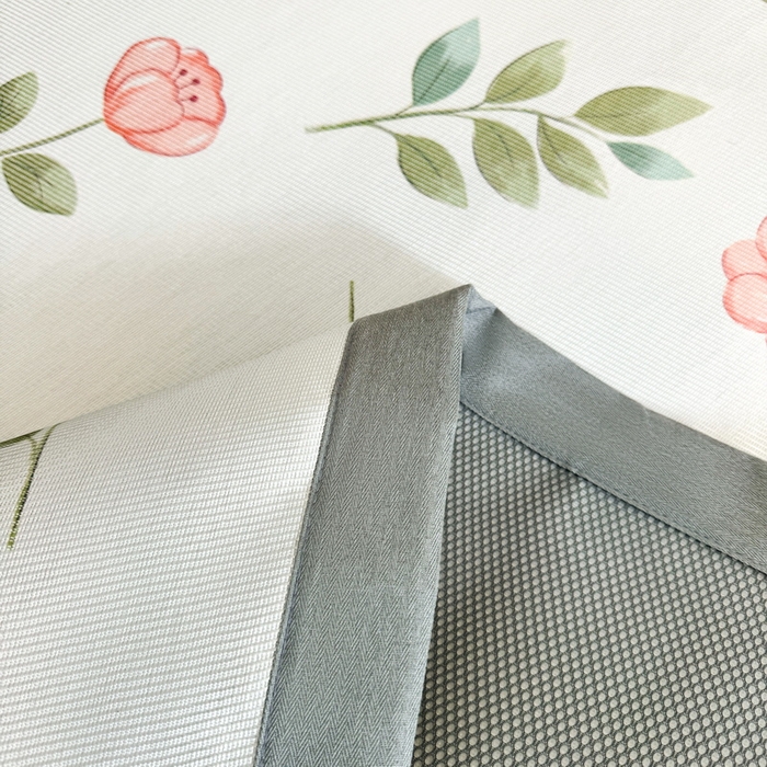 91家纺网 家纺一手货源 找家纺 LIFE.丽芙 2025春夏季新品数码印花冰藤凉席平铺冰丝凉席印花小清新绑带款三件套（风格二） 莫妮卡