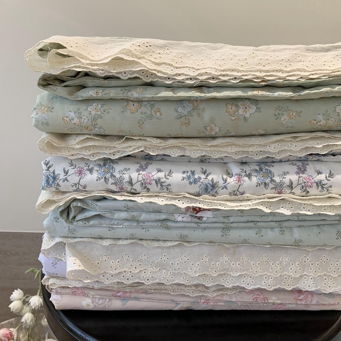 91家纺网 家纺一手货源 找家纺 （总）莱豫2025新款纯棉花边夏被床盖