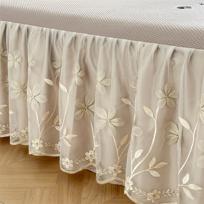 91家纺网 家纺一手货源 找家纺 （总）好儿喜家纺 2025新款玫瑰花床裙凉席  A类面料