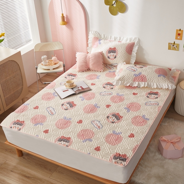 舒居家纺 2025新款全棉纯棉软床垫 白桃公主