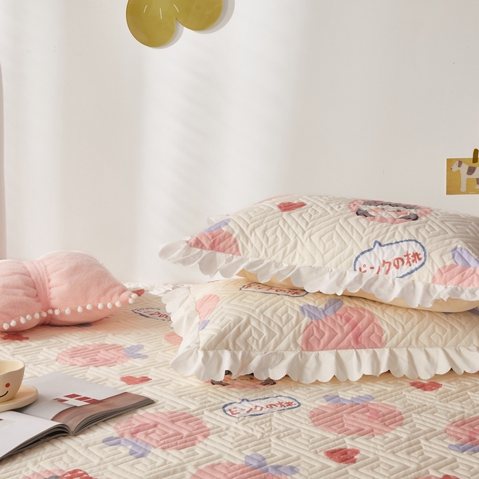 91家纺网 家纺一手货源 找家纺 舒居家纺 2025新款全棉纯棉软床垫 白桃公主