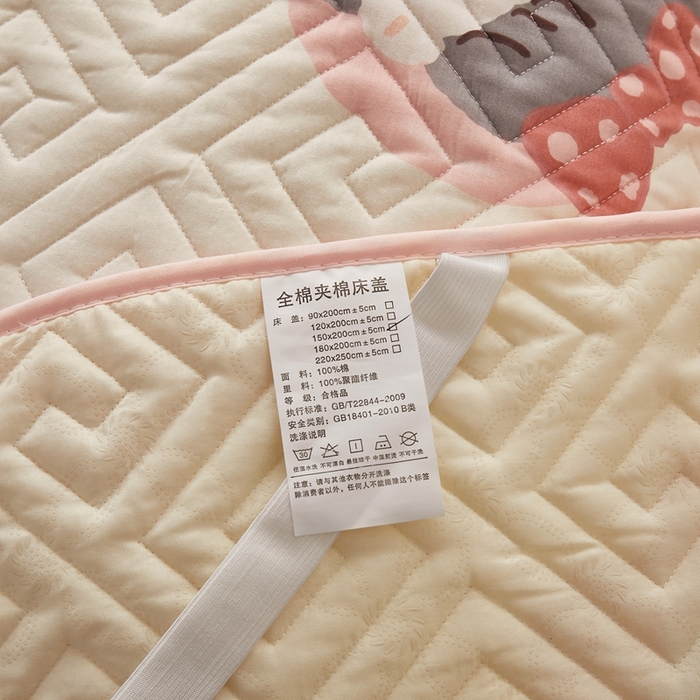 91家纺网 家纺一手货源 找家纺 舒居家纺 2025新款全棉纯棉软床垫 白桃公主