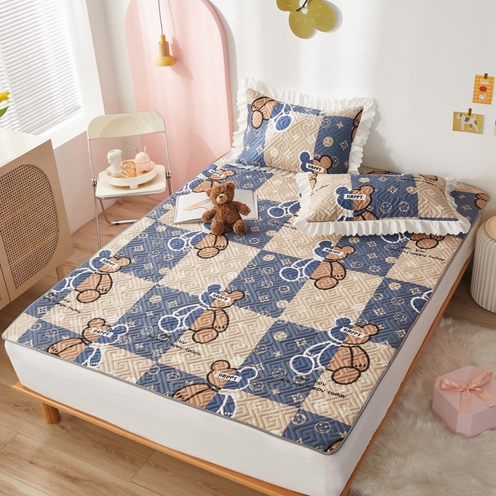 舒居家纺 2025新款全棉纯棉软床垫 比利熊