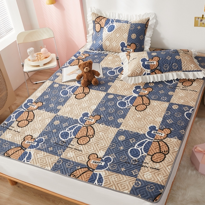 91家纺网 家纺一手货源 找家纺 舒居家纺 2025新款全棉纯棉软床垫 比利熊