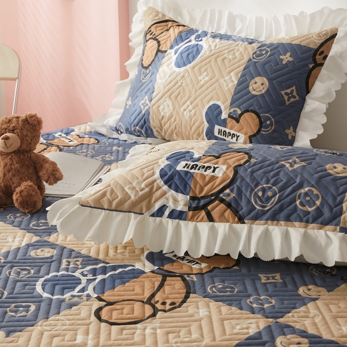 91家纺网 家纺一手货源 找家纺 舒居家纺 2025新款全棉纯棉软床垫 比利熊