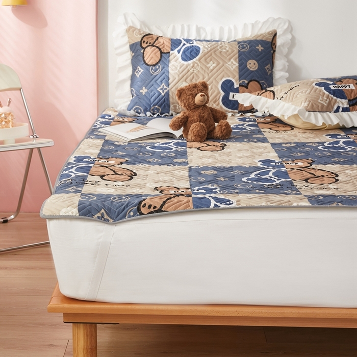 91家纺网 家纺一手货源 找家纺 舒居家纺 2025新款全棉纯棉软床垫 比利熊