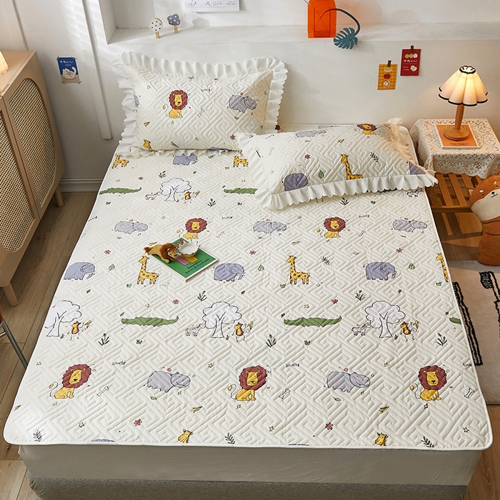 91家纺网 家纺一手货源 找家纺 舒居家纺 2025新款全棉纯棉软床垫 动物园