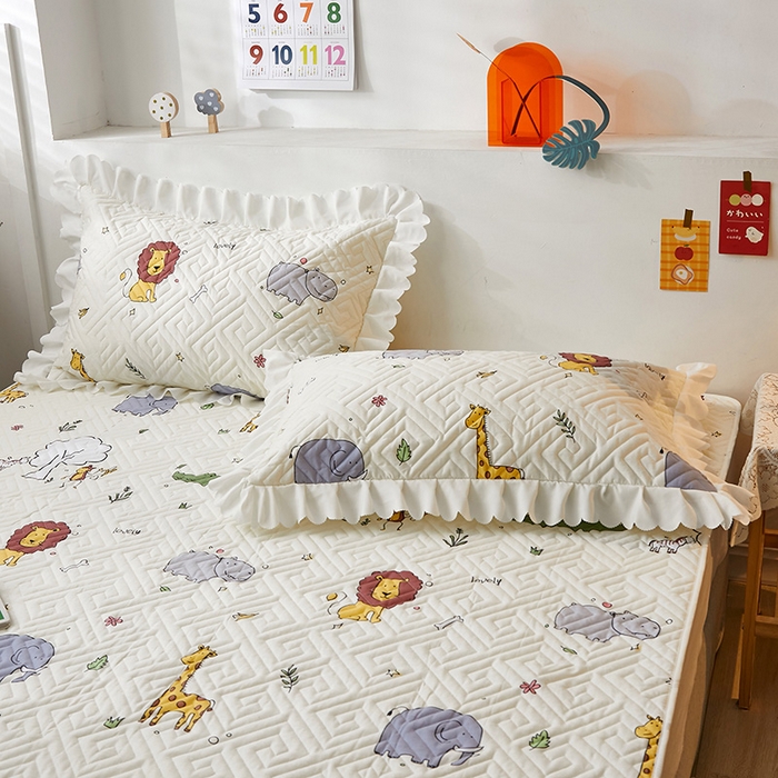 91家纺网 家纺一手货源 找家纺 舒居家纺 2025新款全棉纯棉软床垫 动物园