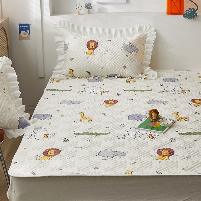 91家纺网 家纺一手货源 找家纺 舒居家纺 2025新款全棉纯棉软床垫 动物园