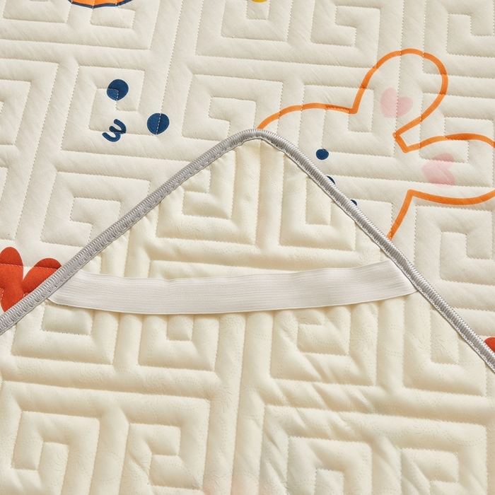 91家纺网 家纺一手货源 找家纺 舒居家纺 2025新款全棉纯棉软床垫 飞天萝卜兔