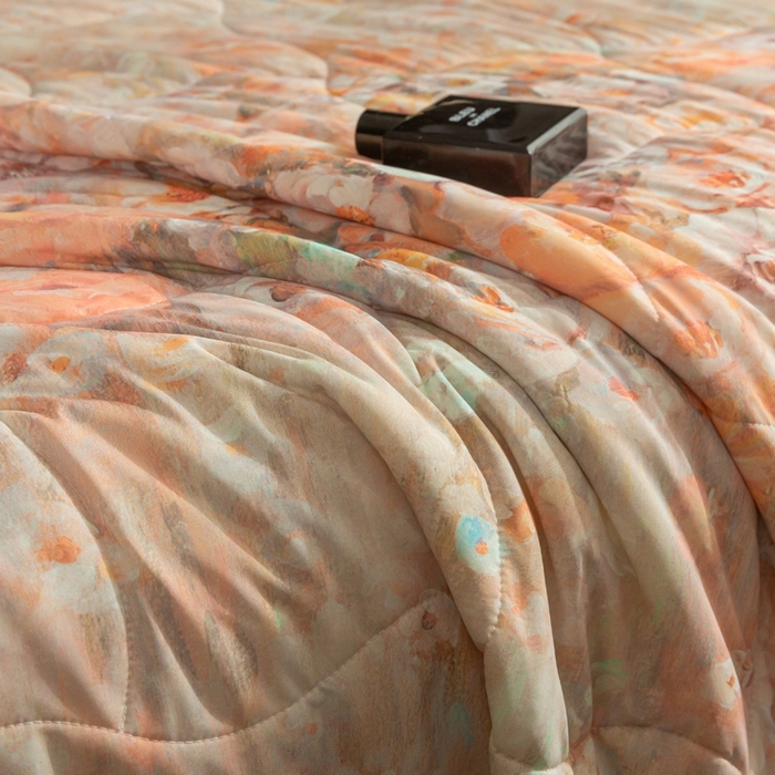 91家纺网 家纺一手货源 找家纺 锦禾穗 2025新款锦禾穗锦氨数码印花夏被 洛可可