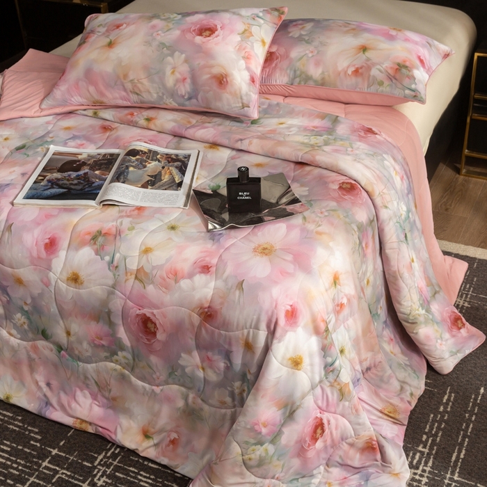 91家纺网 家纺一手货源 找家纺 锦禾穗 2025新款锦禾穗锦氨数码印花夏被 薇娜