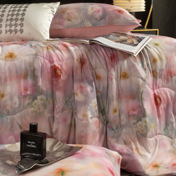 91家纺网 家纺一手货源 找家纺 锦禾穗 2025新款锦禾穗锦氨数码印花夏被 薇娜