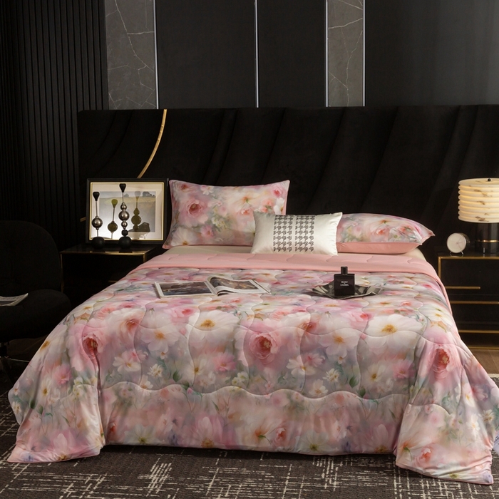 91家纺网 家纺一手货源 找家纺 锦禾穗 2025新款锦禾穗锦氨数码印花夏被 薇娜